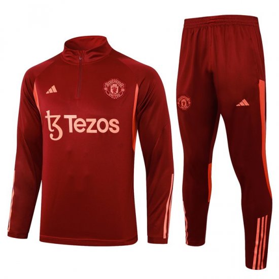 Chandal de Sudadera del Manchester United 2023-24 Rojo - Haga un click en la imagen para cerrar