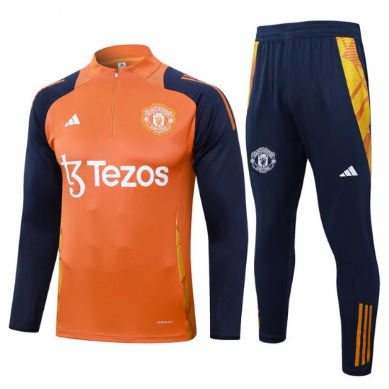 Chandal de Sudadera del Manchester United 24-25 Naranja - Haga un click en la imagen para cerrar