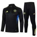 Chandal de Sudadera del Manchester United Nino 25-26 Negro Amarillo