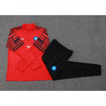 Chandal de Sudadera del Napoli 23-24 Rojo