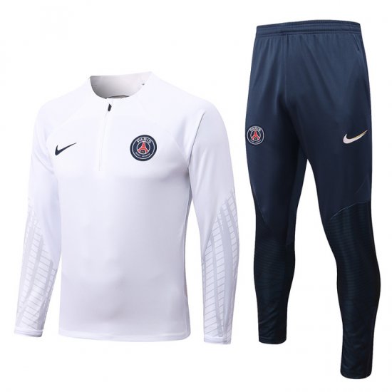 Chandal de Sudadera del Paris Saint-Germain 22-23 Blanco - Haga un click en la imagen para cerrar