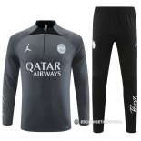 Chandal de Sudadera del Paris Saint-Germain Jordan 2023-24 Gris