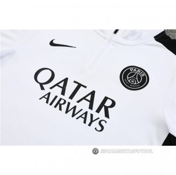 Chandal de Sudadera del Paris Saint-Germain Nino 23-24 Blanco