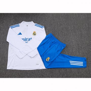 Chandal de Sudadera del Real Madrid 25-26 Blanco Azul