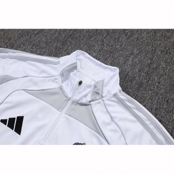 Chandal de Sudadera del Real Madrid 25-26 Blanco Gris
