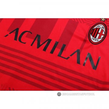 Chandal del AC Milan Manga Corta 22-23 Rojo