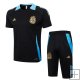 Chandal del Argentina Manga Corta 24-25 Negro - Pantalon Corto