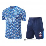 Chandal del Arsenal Manga Corta 2022-23 Azul - Pantalon Corto