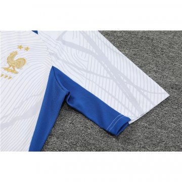 Chandal del Francia Manga Corta 2022-2023 Blanco - Pantalon Corto
