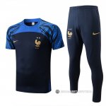 Chandal del Francia Manga Corta 2022-23 Azul