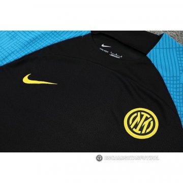 Chandal del Inter Milan Manga Corta 22-23 Negro - Pantalon Corto