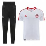 Chandal del Manchester United Manga Corta 2023-24 Blanco