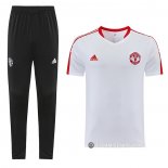 Chandal del Manchester United Manga Corta 2023-24 Blanco