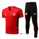 Chandal del Manchester United Manga Corta 22-23 Rojo