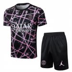 Chandal del Paris Saint-Germain Jordan Manga Corta 25-26 Negro Rosa - Pantalon Corto