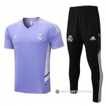Chandal del Real Madrid Manga Corta 2022-23 Purpura