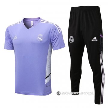 Chandal del Real Madrid Manga Corta 2022-23 Purpura