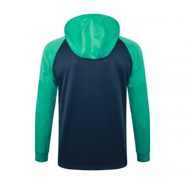 Chaqueta con Capucha del Barcelona 23-24 Azul y Verde