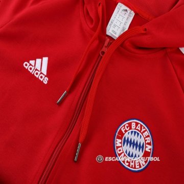 Chaqueta con Capucha del Bayern Munich 22-23 Rojo