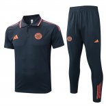 Conjunto Polo del Bayern Munich 25-26 Gris Naranja