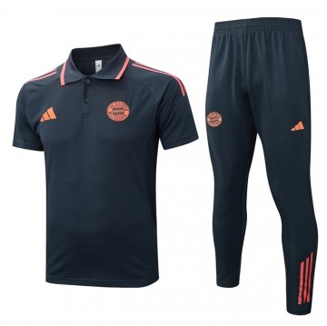 Conjunto Polo del Bayern Munich 25-26 Gris Naranja