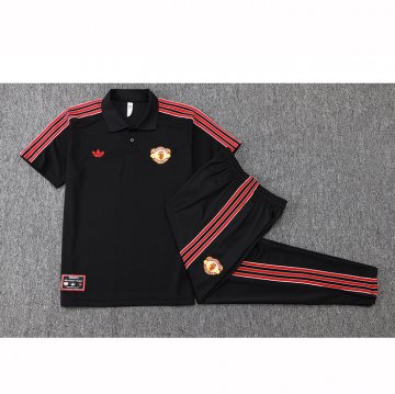 Conjunto Polo del Manchester United 25-26 Negro
