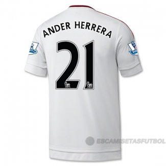 Camiseta Jugador del Manchester United Herrera 2ª Equipacion 201