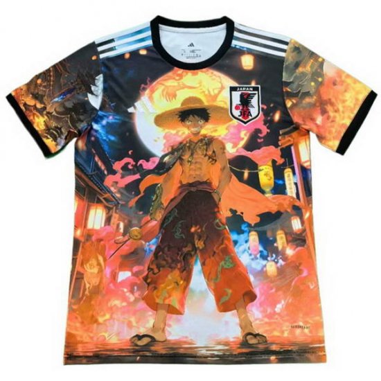 Tailandia Camiseta Japon Anime 2025 Negro Naranja - Haga un click en la imagen para cerrar