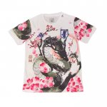 Tailandia Camiseta Japon Dragon 25-26 Blanco Rosa