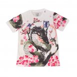 Tailandia Camiseta Japon Dragon 25-26 Blanco Rosa