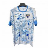 Tailandia Camiseta Malaga Special 25-26 Blanco Azul