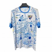 Tailandia Camiseta Malaga Special 25-26 Blanco Azul