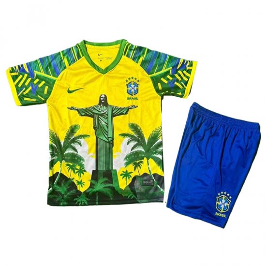 Camiseta Brasil Jesus Nino 25-26 Amarillo - Haga un click en la imagen para cerrar