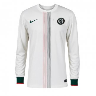 Camiseta Chelsea 2ª Manga Larga 25-26