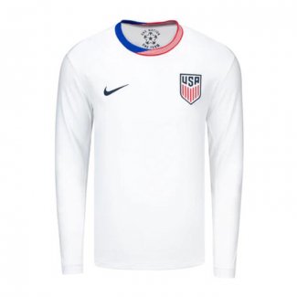 Camiseta Estados Unidos 1ª Manga Larga 2024