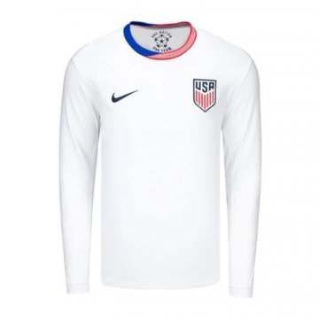 Camiseta Estados Unidos 1ª Manga Larga 2024