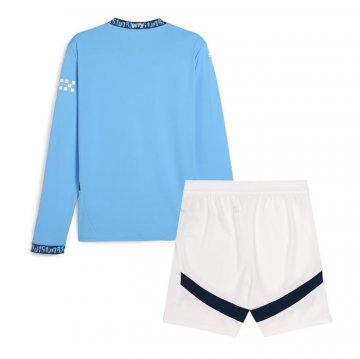 Camiseta Manchester City 1ª Manga Larga Nino 24-25