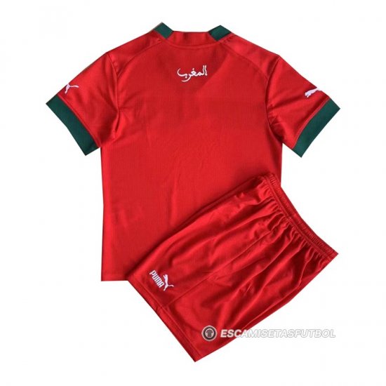 Camiseta Marruecos Primera Nino 2022 - Haga un click en la imagen para cerrar