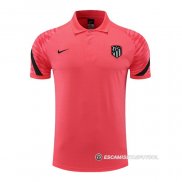 Camiseta Polo del Atletico Madrid 22-23 Rosa