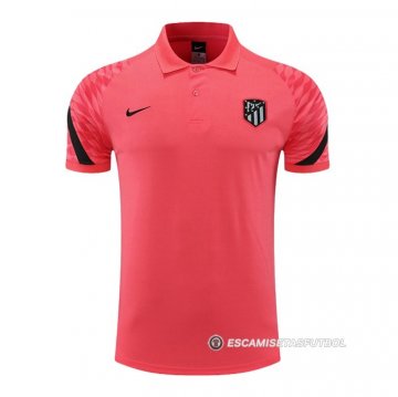 Camiseta Polo del Atletico Madrid 22-23 Rosa