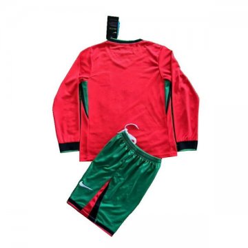 Camiseta Portugal 1ª Manga Larga Nino 2024