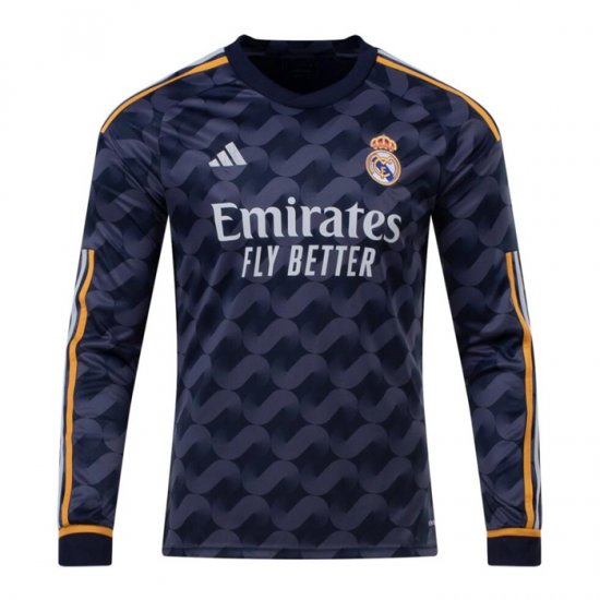 Camiseta Real Madrid 2ª Manga Larga 23-24 - Haga un click en la imagen para cerrar