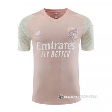 Camiseta de Entrenamiento Lyon 23-24 Rosa