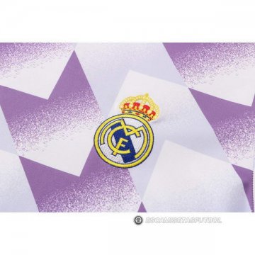 Camiseta de Entrenamiento Real Madrid 22-23 Blanco y Purpura