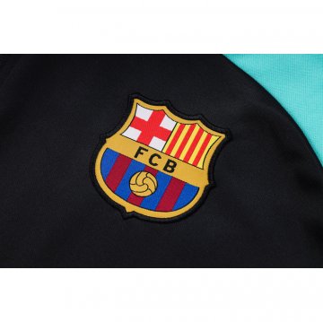 Chandal con Capucha del Barcelona 22-23 Azul y Negro