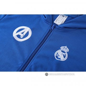 Chandal con Capucha del Real Madrid 22-23 Azul