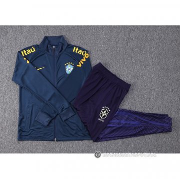 Chandal de Chaqueta del Brasil 22-23 Azul