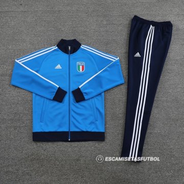 Chandal de Chaqueta del Italia 2022 Azul y Negro