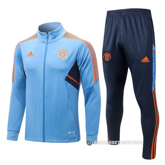 Chandal de Chaqueta del Manchester United 22-23 Azul - Haga un click en la imagen para cerrar