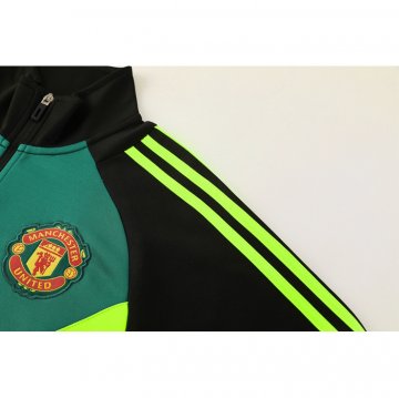 Chandal de Chaqueta del Manchester United 24-25 Negro y Verde